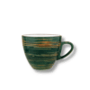 Green porcelain cup 300 ml from the Wilmax ColorBoom range