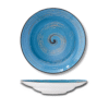 Deep plate 25.5 cm 350 ml in Wilmax blue Spiral porcelain