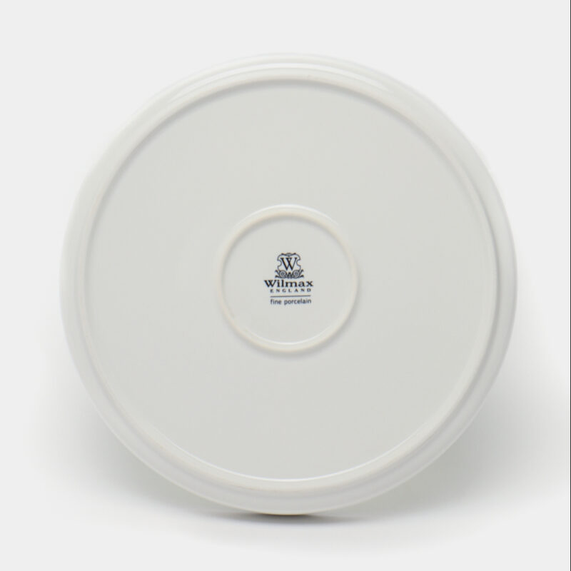 Talerz z wysokim rantem czerwony porcelanowy 23 cm WL-669219/A