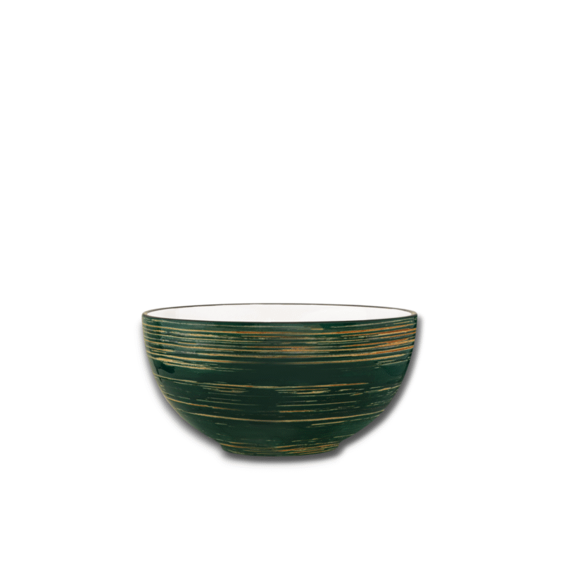 Salad bowl green porcelain 25 cm WL-669530/A