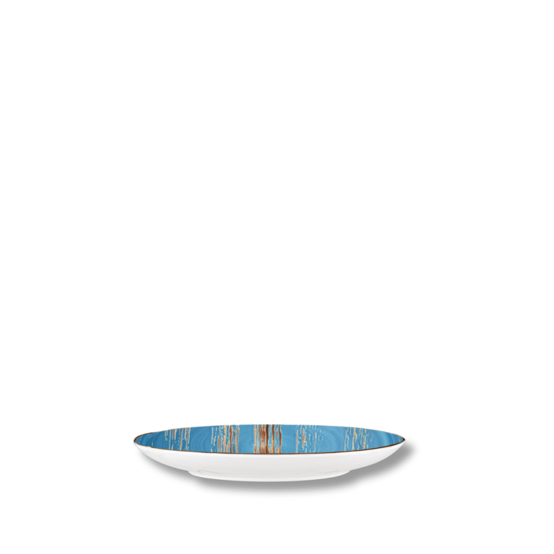 Talerz deserowy niebieski porcelanowy 18 cm WL-668611/A