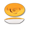 Oval salad bowl 30x19.5 cm in Wilmax yellow Spiral porcelain