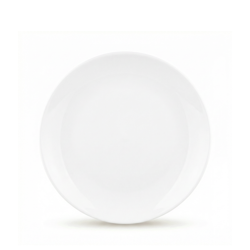 Talerz obiadowy 25.5 cm biały porcelanowy WL-991249/A