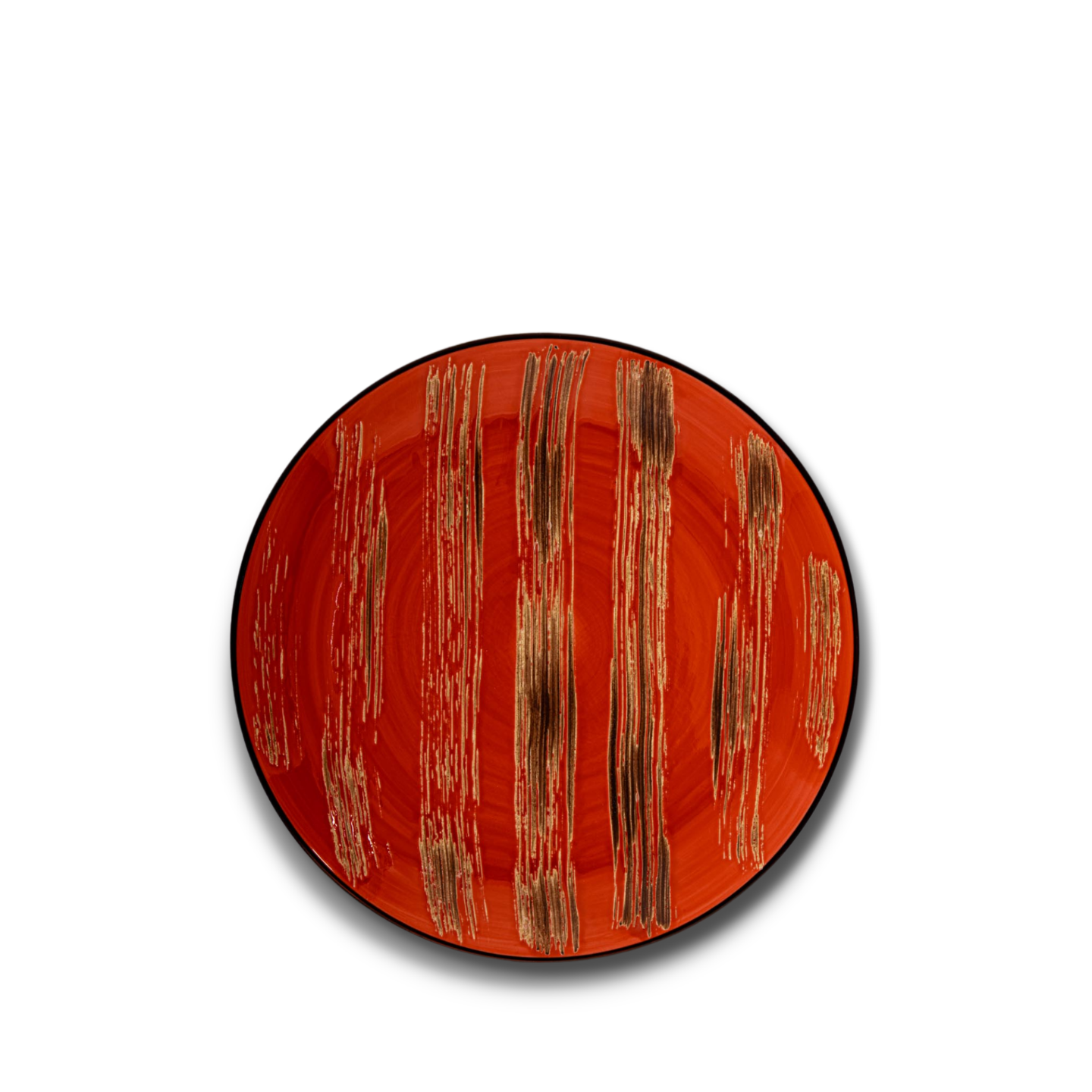 Dinner plate red porcelain 23 cm WL-668213/A