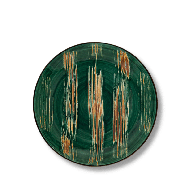 Dinner plate green porcelain 28 cm WL-668516/A