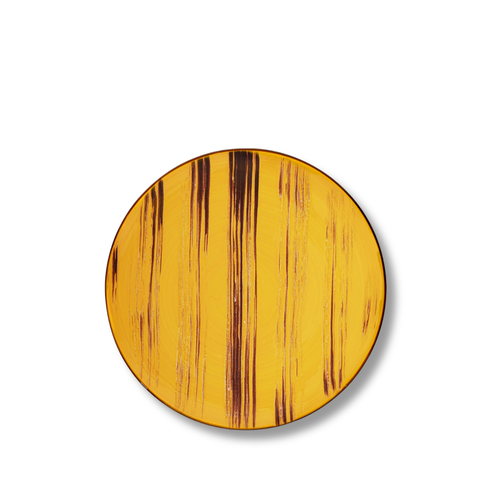 Dinner plate yellow porcelain 23 cm WL-668413/A