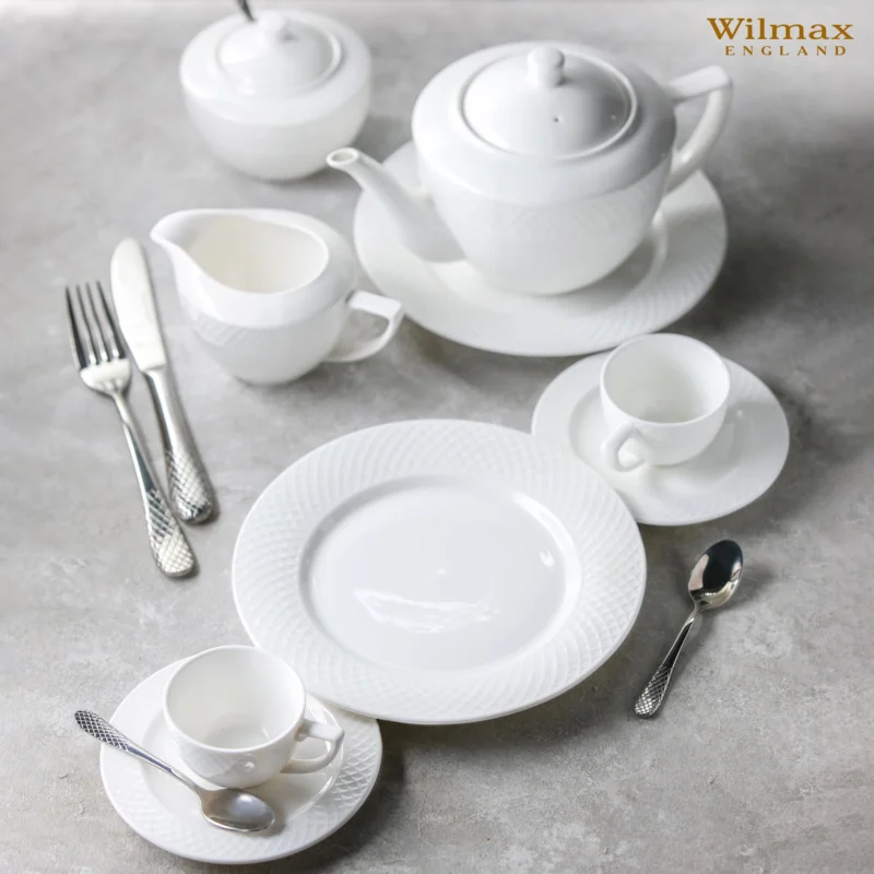 Talerz deserowy biały porcelanowy 18 cm WL-880101101/A