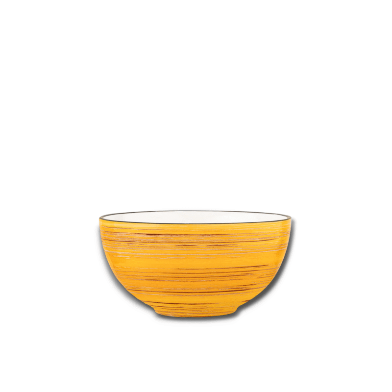 Salad bowl yellow porcelain 14 cm 600 ml WL-669430/A