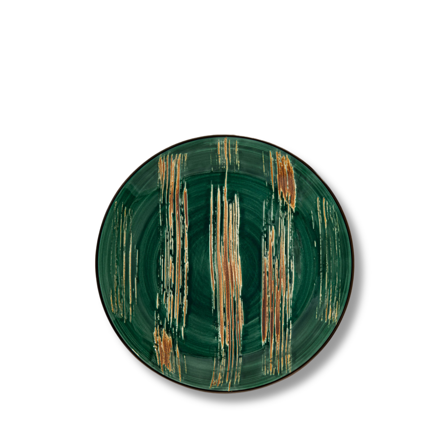 Dinner plate green porcelain 23 cm WL-668513/A