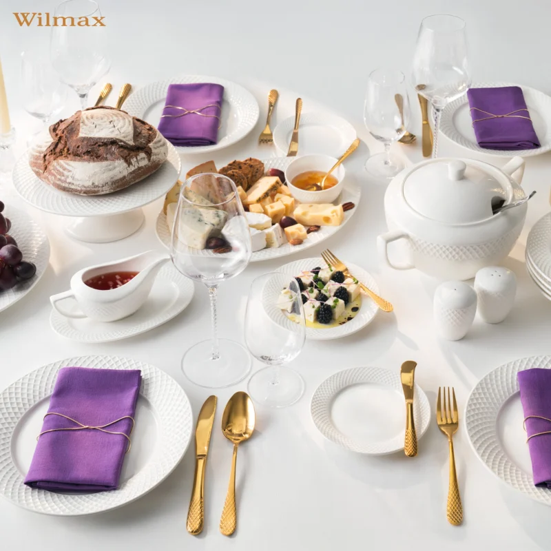 Talerz deserowy biały porcelanowy 18 cm WL-880101101/A