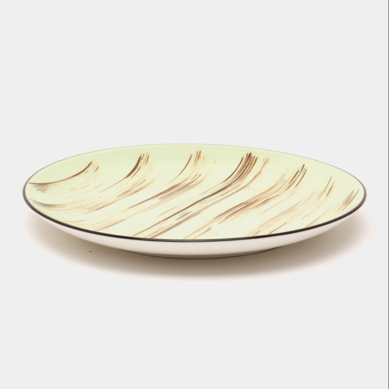Talerz obiadowy pistacjowy porcelanowy 28 cm WL-668116/A