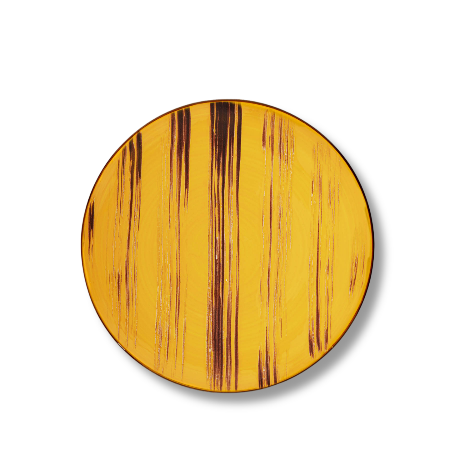 Dinner plate yellow porcelain 28 cm WL-668416/A