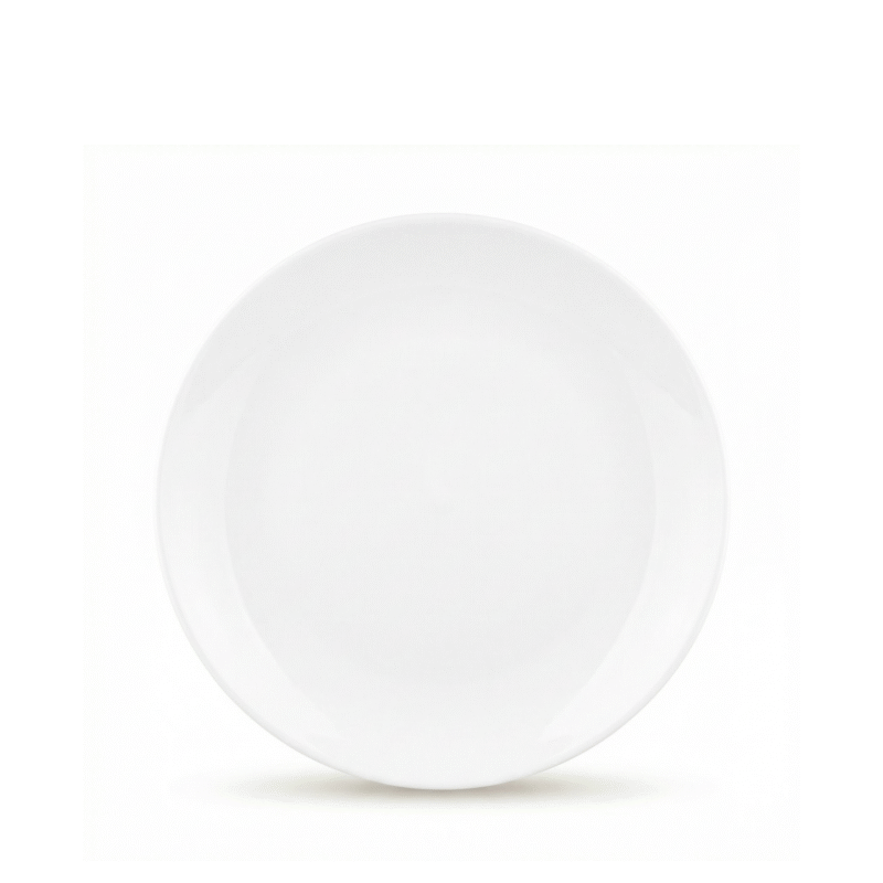 Dinner plate 23 cm white porcelain WL-991248/A