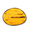 Yellow oval platter 33x24.5 cm in Wilmax Color Boom Scratch porcelain