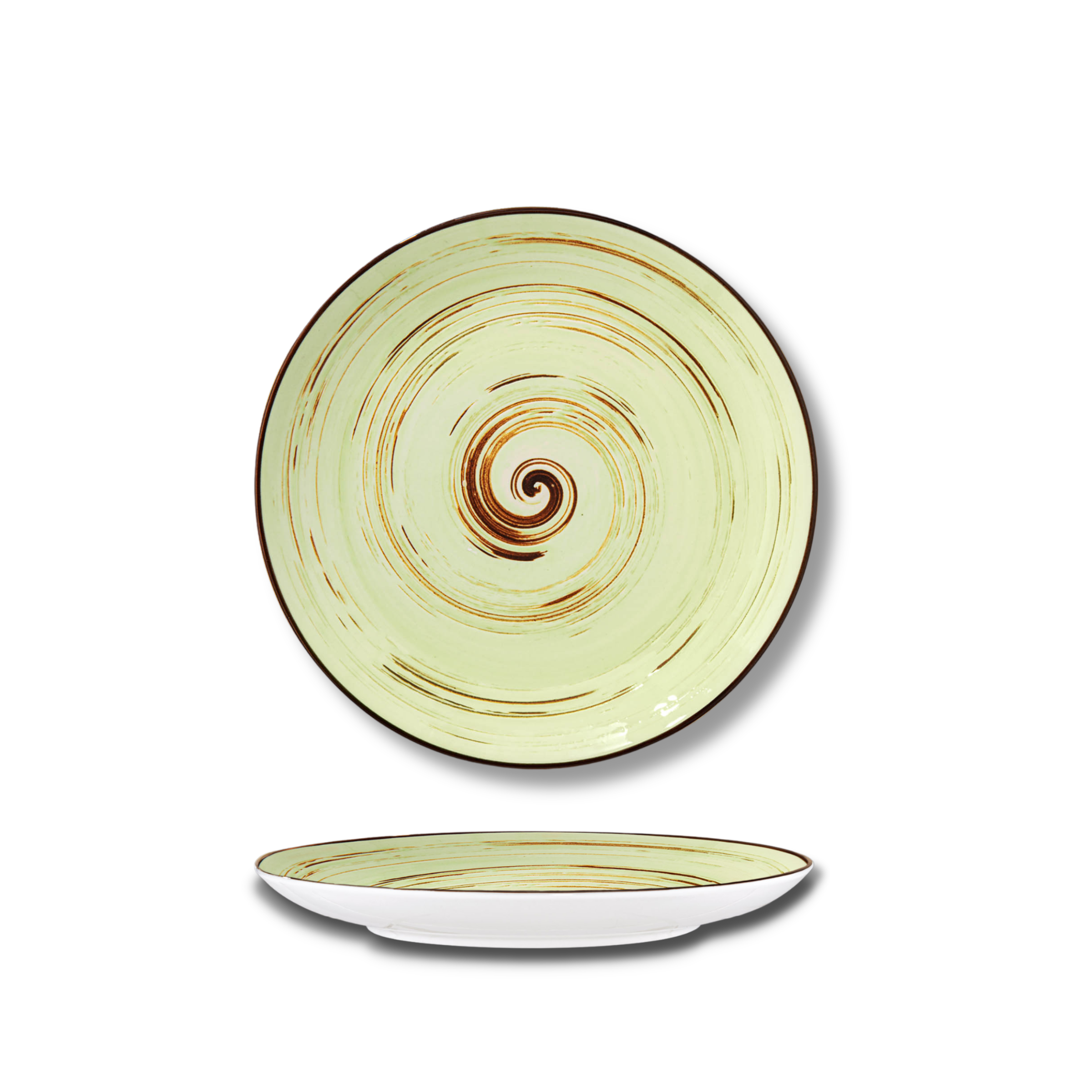 Talerz deserowy pistacjowy porcelanowy 20.5 cm WL-669112/A