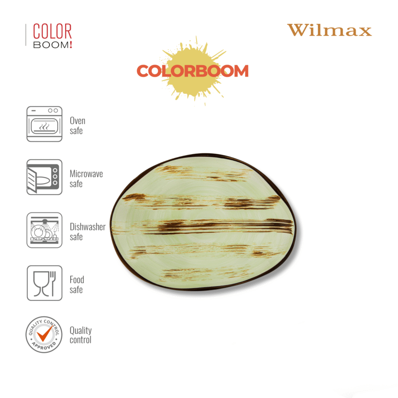 Talerz pistacjowy porcelanowy 33 cm WL-668142/A