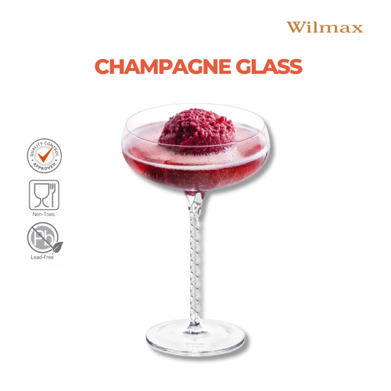Kieliszek do szampana 300 ml zestaw 2 sztuki WL-888105/2C