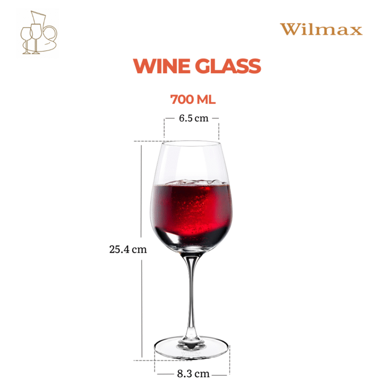 Kieliszek do wina 700 ml zestaw 2 sztuki WL-888035/2C