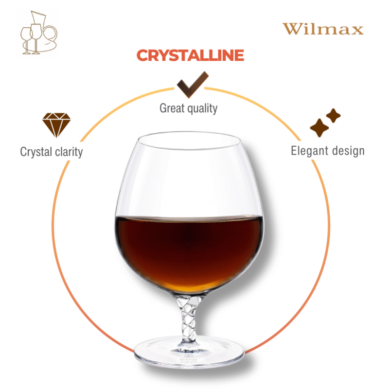 Kieliszek do koniaku 550 ml zestaw 2 sztuki WL-888108/2C