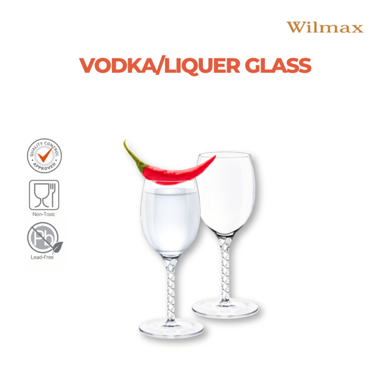 Kieliszek do wódki i likieru 65 ml zestaw 2 sztuki WL-888111/2C