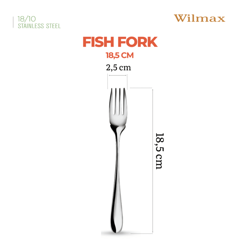 Widelec do ryb 18,5 cm zestaw 2 sztuki WL-999110/2B