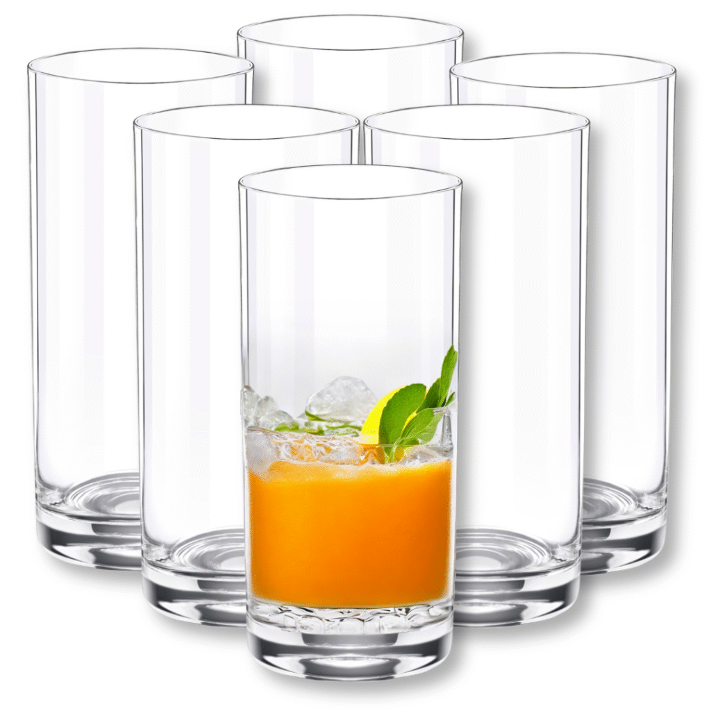 Szklanka longdrink 390 ml zestaw 6 sztuk WL-888024/6A