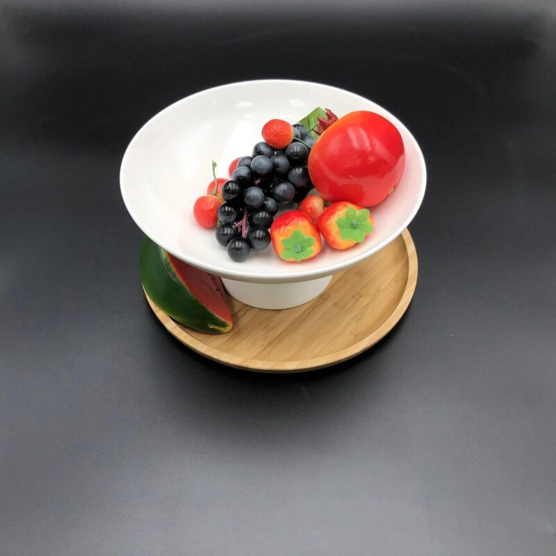 Waza na owoce biała porcelanowa 24x11,5 cm WL-996126/A