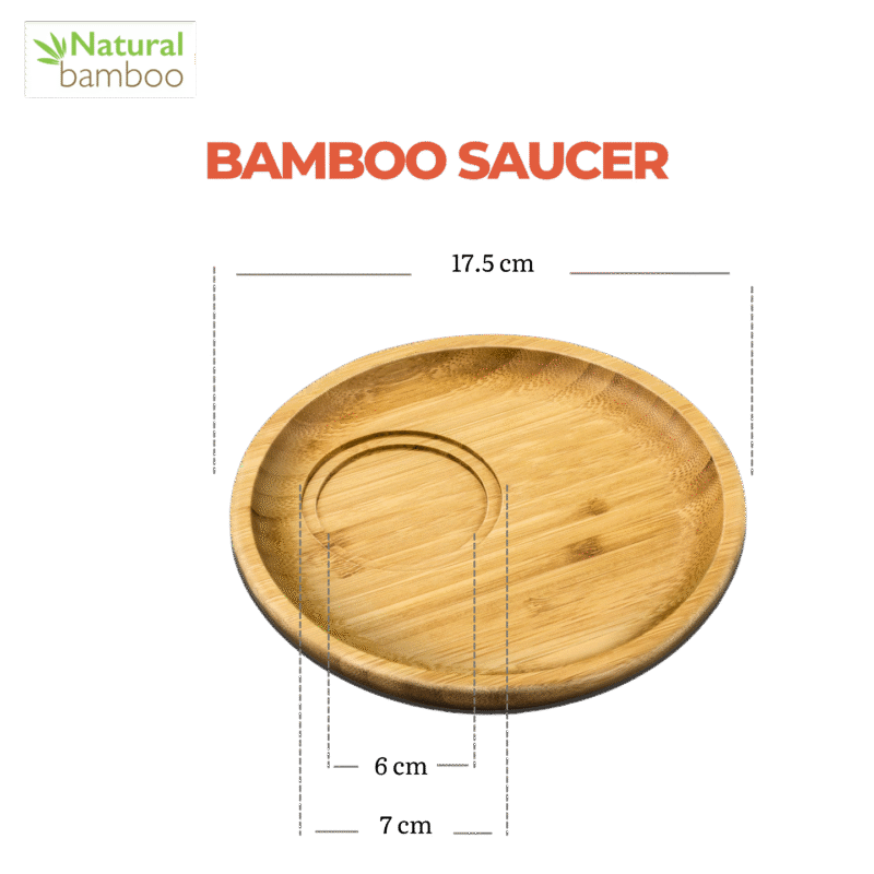 Talerz bambusowy spodek 17.5 cm WL-771112/A