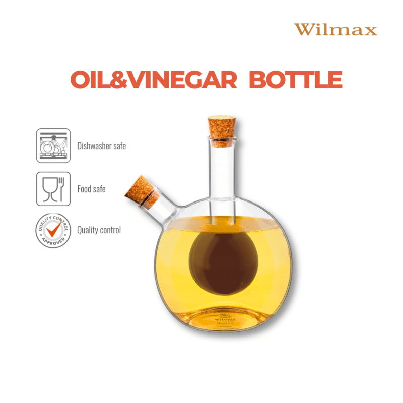 Szklana butelka na ocet i oliwę 300 ml / 60 ml WL-888954/A