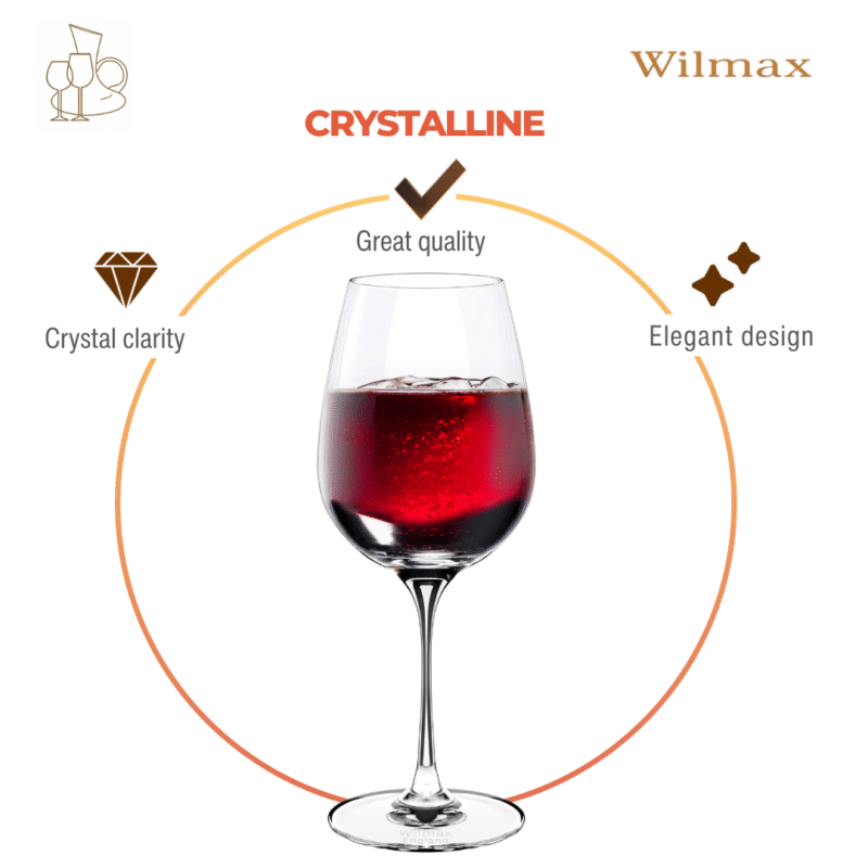 Kieliszek do wina 580 ml zestaw 2 sztuki WL-888034/2C