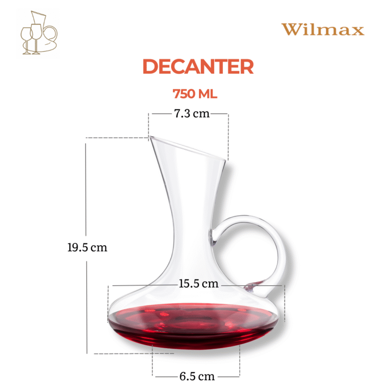 Karafka do wina 750 ml WL-888333/1C