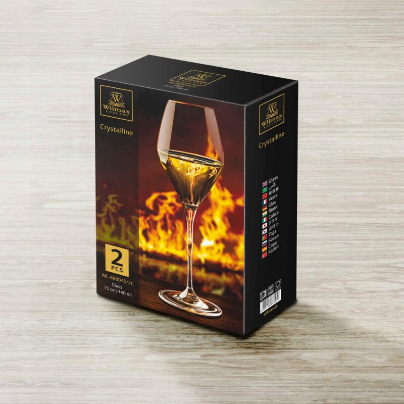 Kieliszek do wina 440 ml zestaw 2 sztuki WL-888045/2C