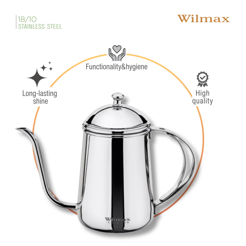 Czajnik kroplowy stal nierdzewna 600 ml WL-551112/1C