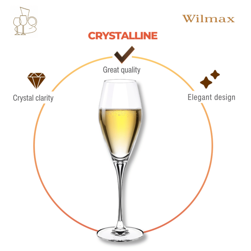 Kieliszek do szampana 290 ml zestaw 2 sztuki WL-888050/2C