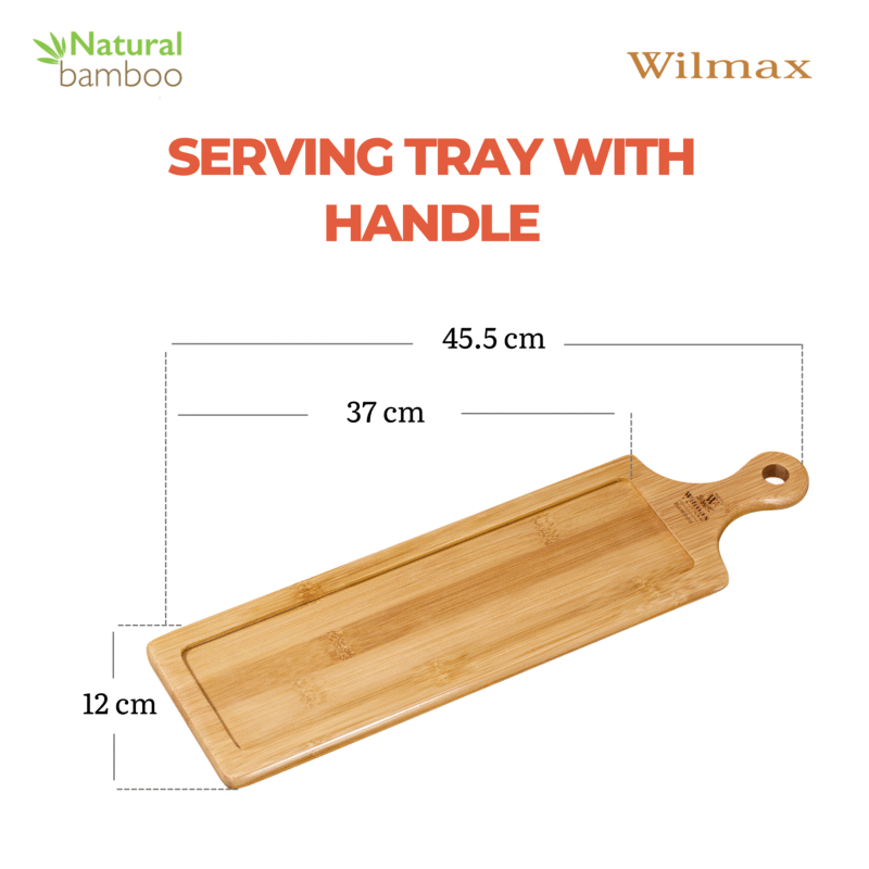 Taca do serwowania bambusowa 45,5x12 cm WL-771009/A