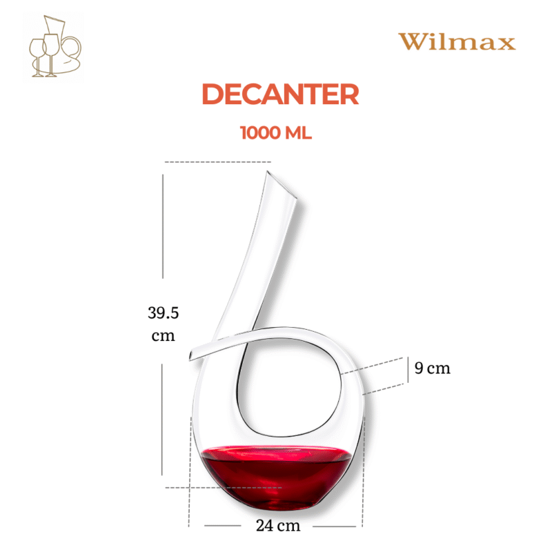 Karafka szklana 1000 ml WL-888348/1C