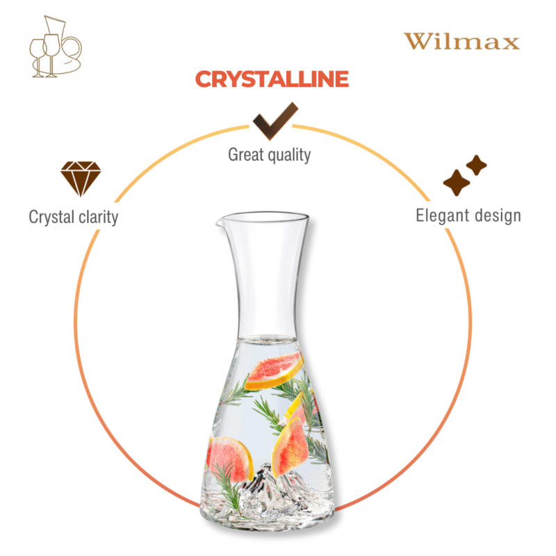 Karafka szklana 1000 ml WL-888369/1C