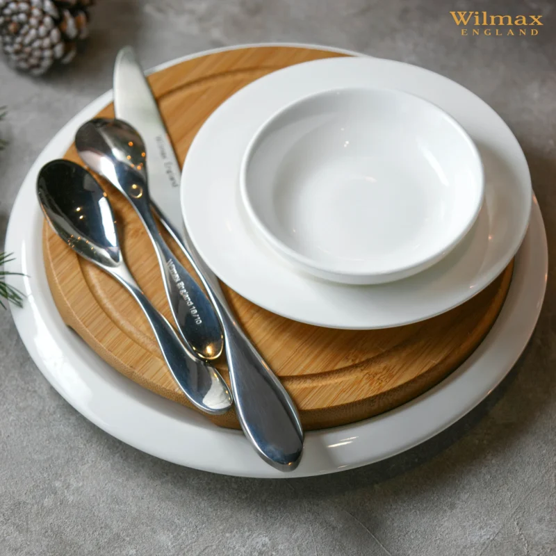 Talerzyk sojowy 10 cm biały porcelanowy WL-996078/A