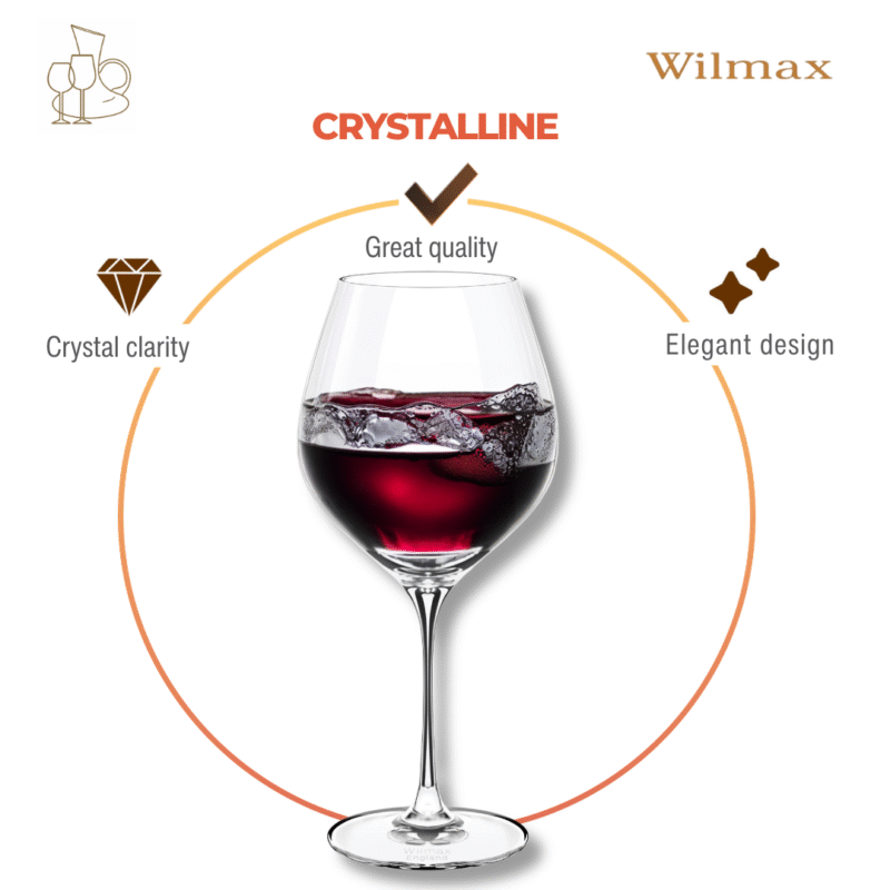 Kieliszek do wina chardonnay 800 ml zestaw 2 sztuki WL-888054/2C