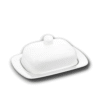 Butter dish with lid 19x12.5x8.5 cm in Wilmax white porcelain