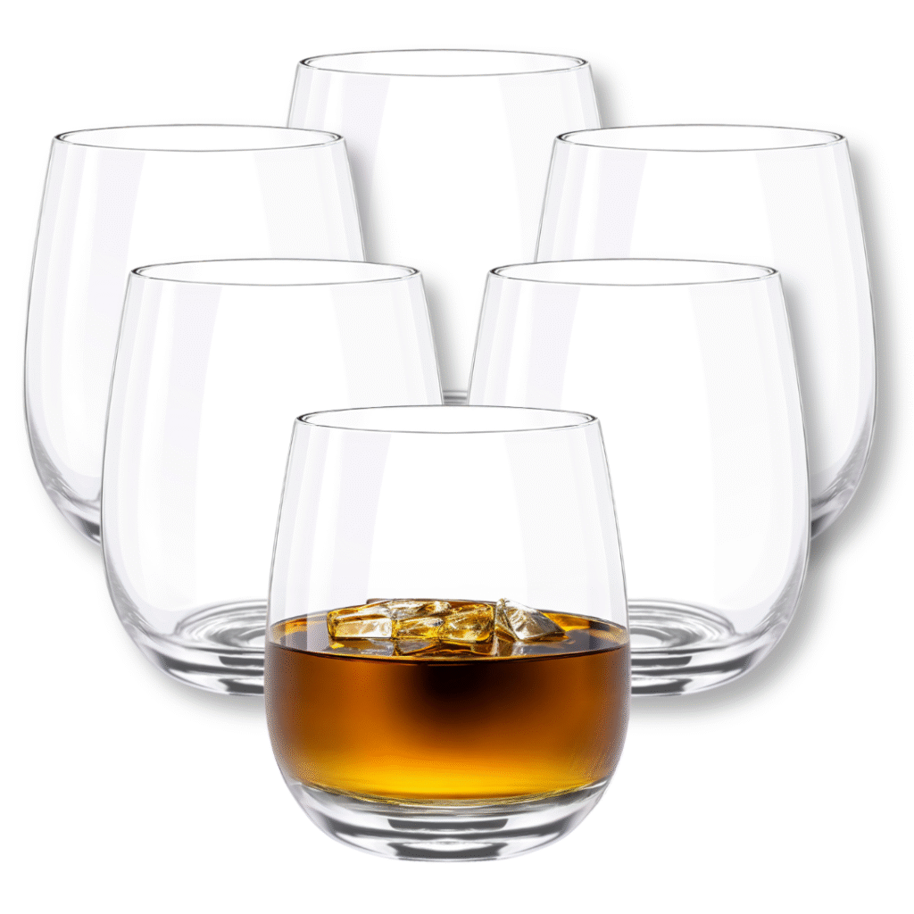 Szklanki do whisky i wody 370 ml zestaw 6 sztuk WL-888021/6A