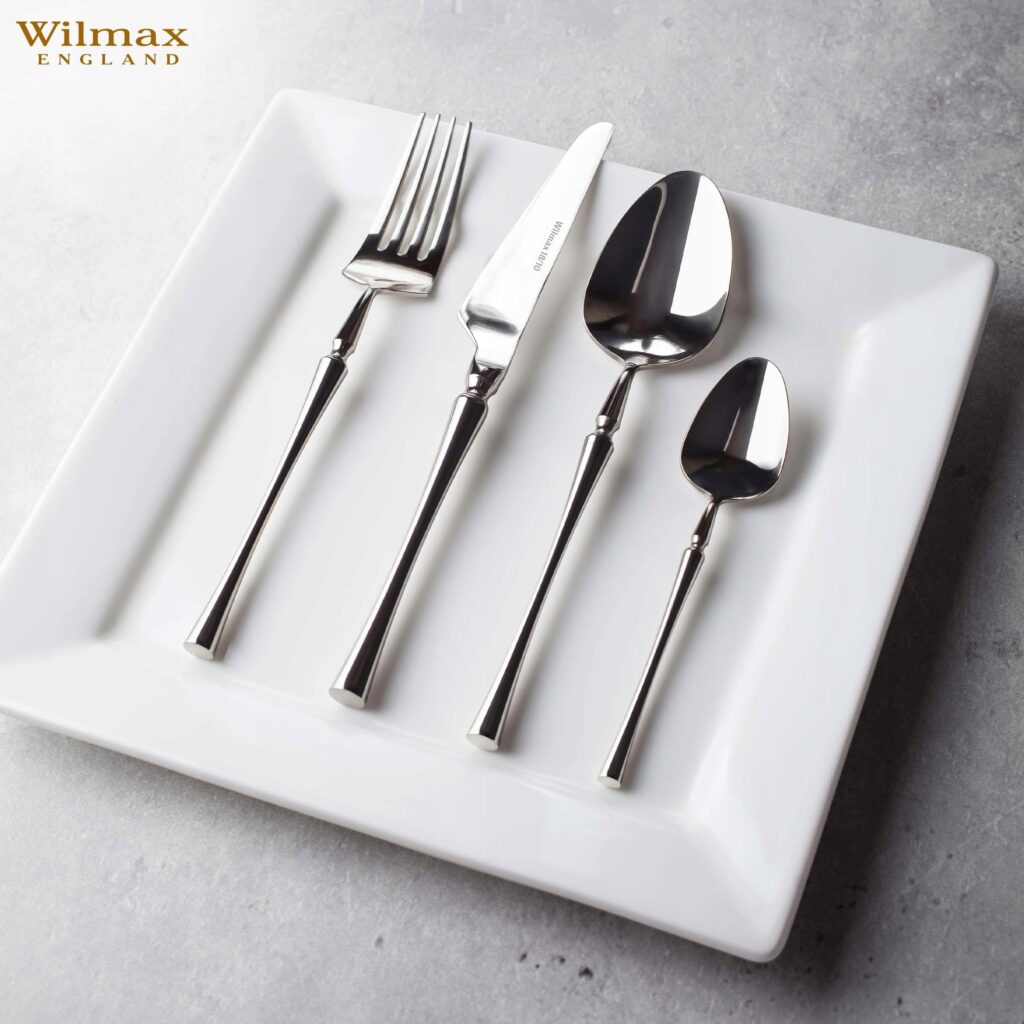 Talerz deserowy 25x25 cm biały porcelanowy WL-991223/A