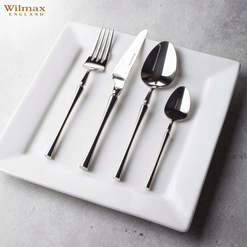 Talerz deserowy 25x25 cm biały porcelanowy WL-991223/A