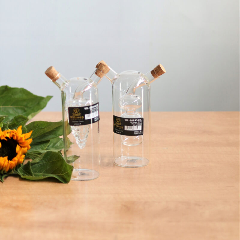 Szklana butelka na ocet i oliwę 300 ml / 60 ml WL-888956/A