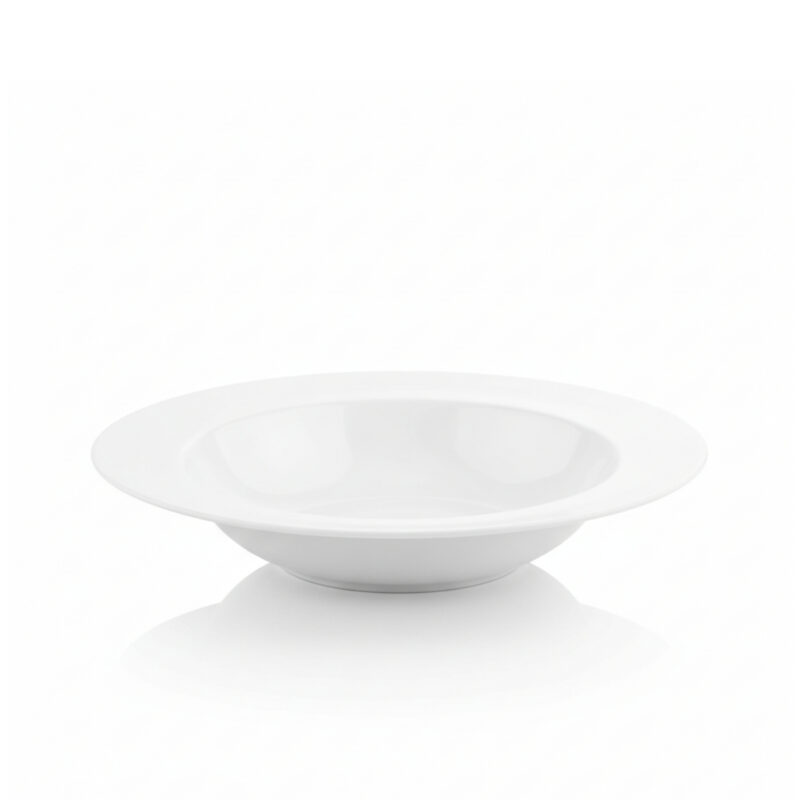 Deep plate 23 cm.450 ml white porcelain WL-991217/A