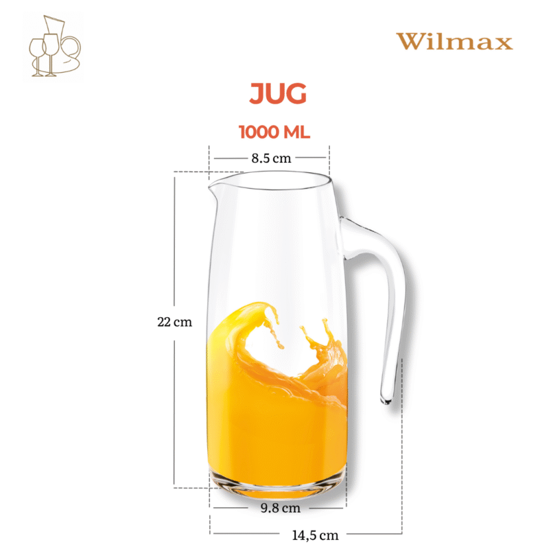 Dzbanek szklany 1000 ml WL-888306/1C