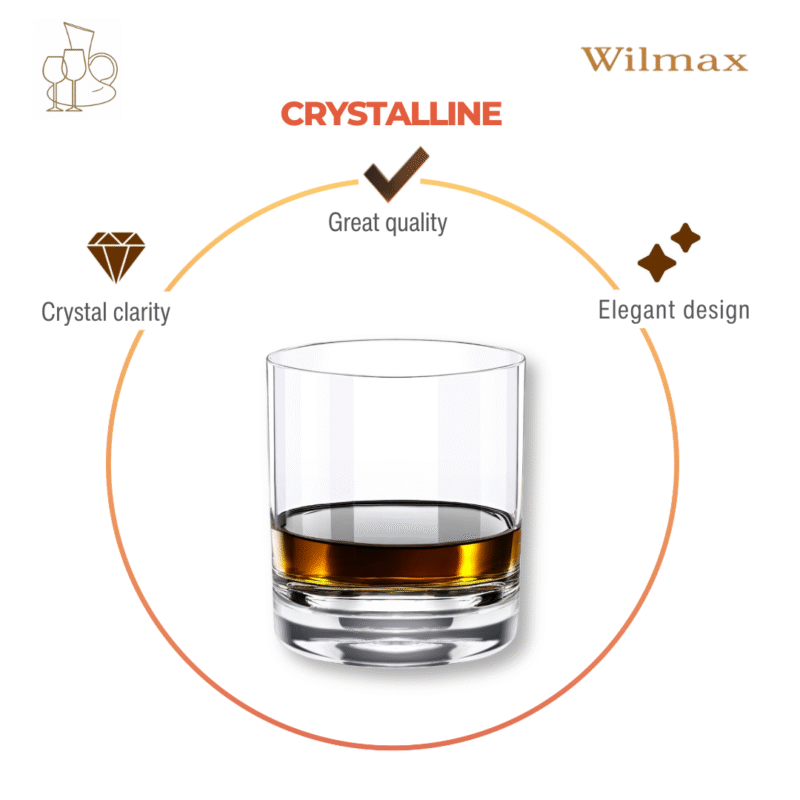 Szklanka do whisky 300 ml zestaw 6 sztuk WL-888023/6A