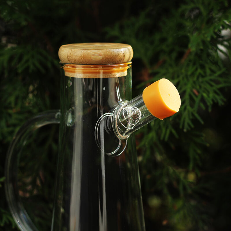 Butelka na oliwę 500 ml z bambusową pokrywką WL-888964/A