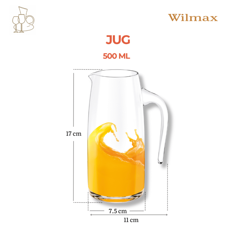 Dzbanek szklany 500 ml WL-888304/1C