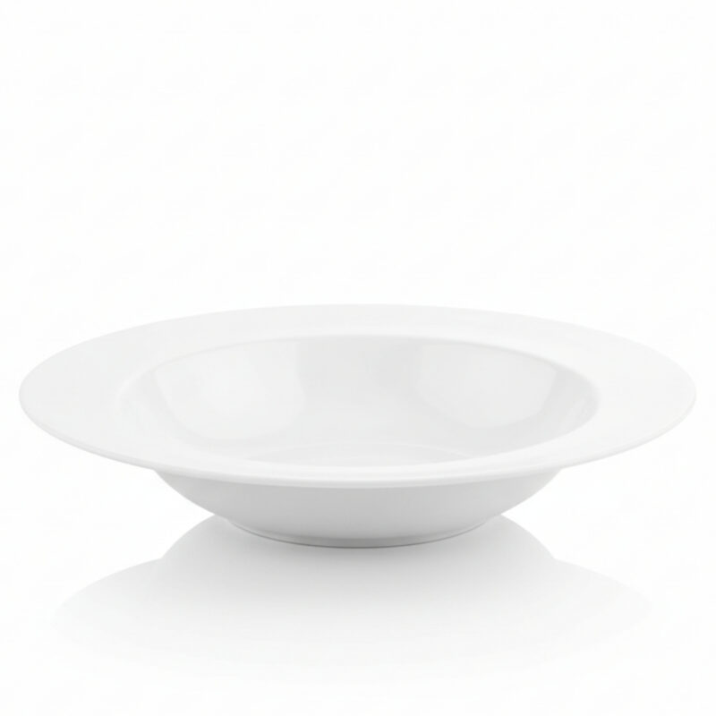 Deep plate 28 cm.800 ml white porcelain WL-991219/A
